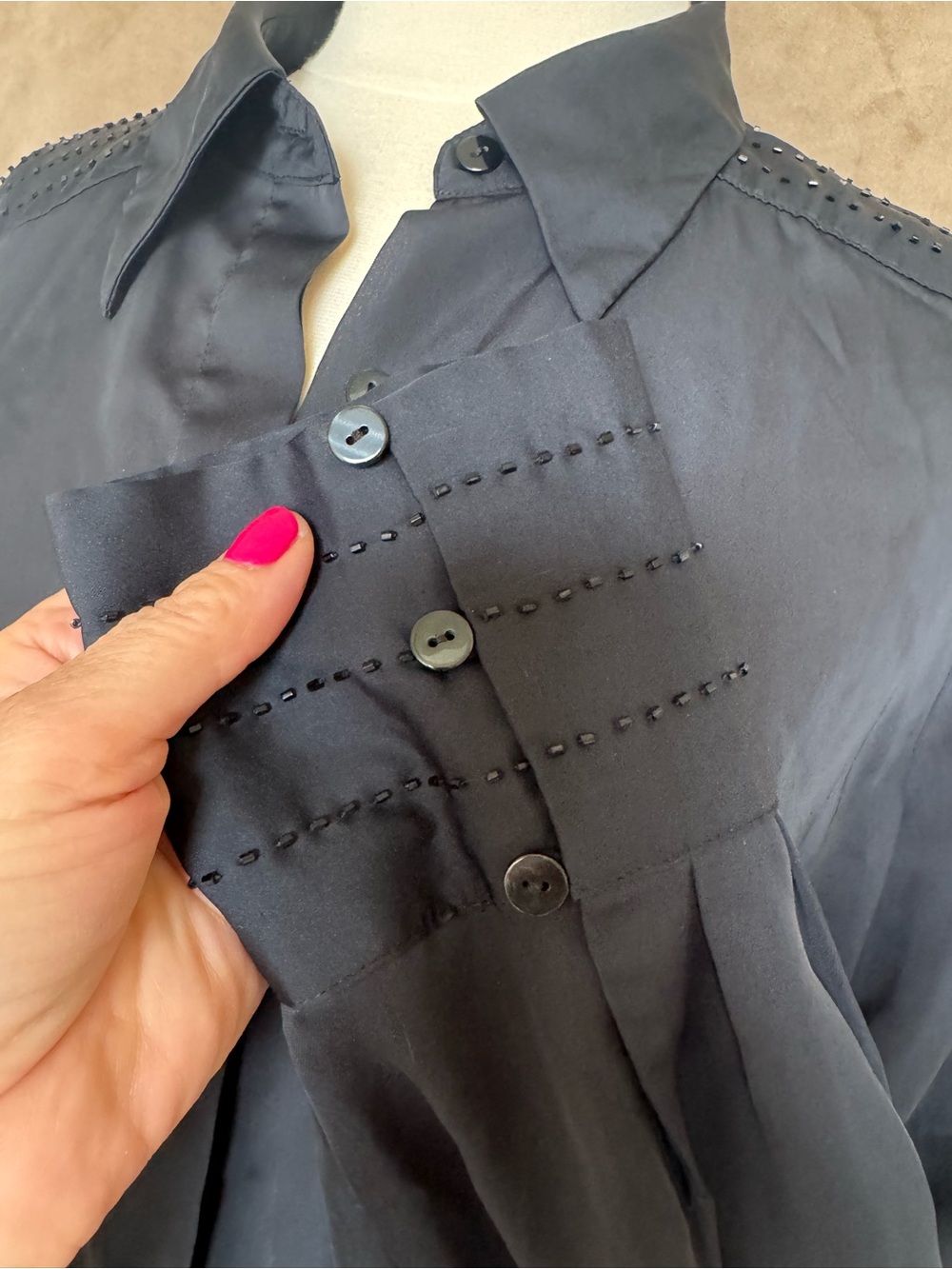 Venezia Jeans Shirts Women’s Size 14/16 Long Sleeve Button Up Blouse Top